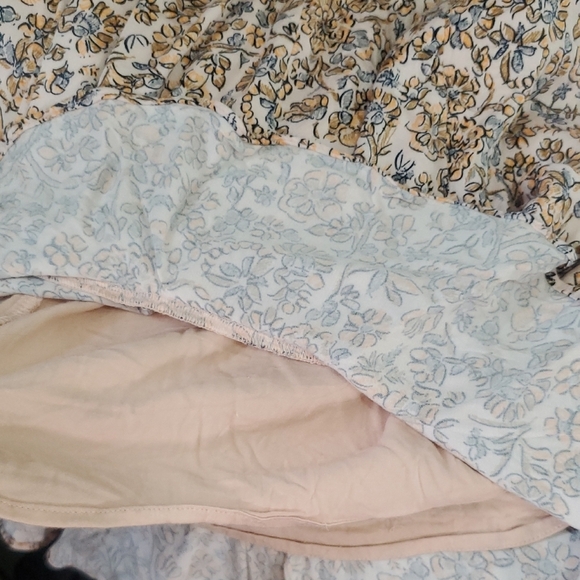 Free People Boheme Floral Print Open Back Long Sleeve Mini Dress 4 - Picture 12 of 14